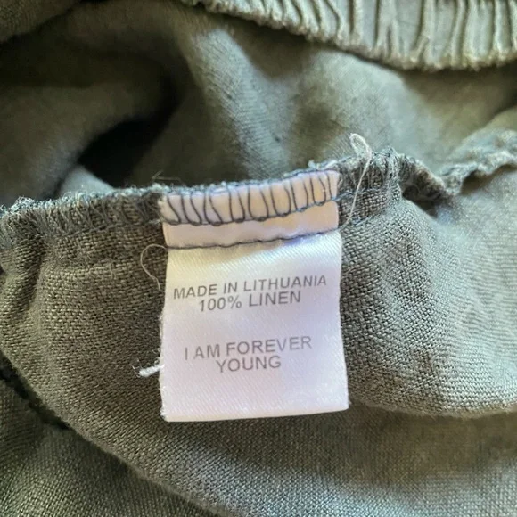 Flax Gray Wide Leg Pants - Picture 5 of 9